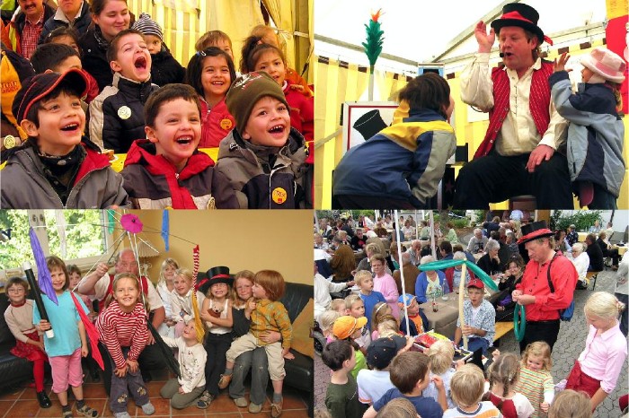 Verdi Zelt (oben) / Kindergeburtstag (unten)